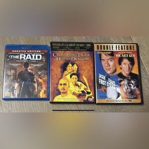Lot of 3 martial arts dvds/blu ray